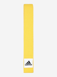 Пояс для кимоно adidas, 240 см, Желтый, размер Без размера