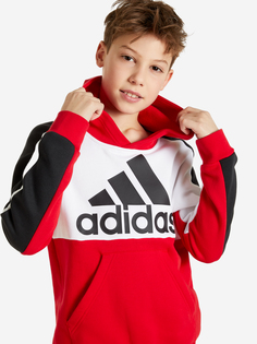 Худи для мальчиков adidas Colorblock, Красный, размер 128