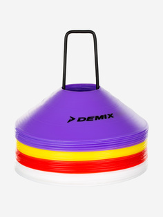 Набор для футбола: фишки для разметки поля Demix, 40 шт., Мультицвет, размер Без размера