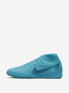 Бутсы мужские Nike Superfly 8 Club IC, Голубой, размер 44