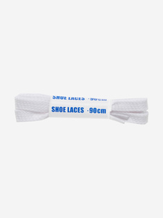 Шнурки белые плоские Woly Sport, 90 см, Белый, размер Без размера