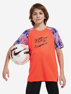 Футболка для мальчиков Nike Dri-FIT Kylian Mbappe, Оранжевый, размер 128-137