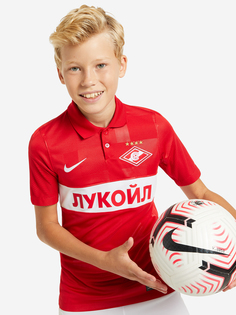 Футболка для мальчиков Nike Spartak Moscow 2021/22 Stadium Home, Красный, размер 128-137