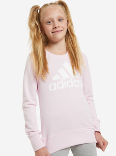 Свитшот для девочек adidas Essentials Big Logo, Розовый, размер 140