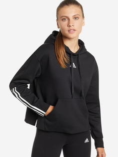 Худи женская adidas Doubleknit 3-Stripes, Черный, размер 52-54