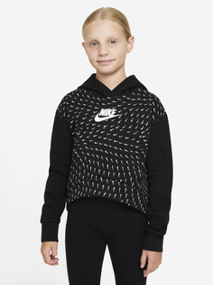 Худи для девочек Nike Sportswear, Черный, размер 128-137