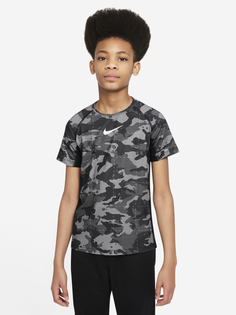 Футболка для мальчиков Nike Pro Dri-FIT, Черный, размер 137-147