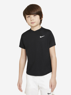 Футболка для мальчиков Nike Court Dri-FIT Victory, Черный, размер 137-147