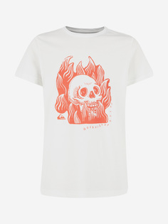 Футболка для мальчиков Quiksilver Drum Fire, Белый, размер 134-140