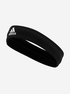 Повязка женская adidas Tennis Headband, Черный, размер 58