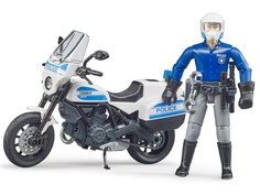 Мотоцикл Мотоцикл Bruder Scrambler Ducati с фигуркой полицейского 62-731