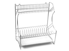 Сушилка для посуды 40x24x40cm 2-х ярусная универсальная проволочная тнп-2.1/ПД-28 Без производителя