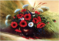 Набор для творчества Остров Сокровищ Картина стразами Полевые цветы 30х40cm 662425