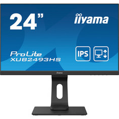 Монитор Iiyama 23,8 ProLite XUB2493HS-B4 1920x1080@75 Гц IPS LED 16:9 4ms VGA HDMI DP 80M:1 1000:1 178/178 250cd HAS Pivot Tilt (XUB2493HS-B4)