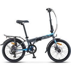 Велосипед Stels Pilot-630 MD 20 V010 Серый/синий