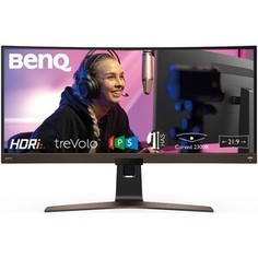 Монитор BenQ 37.5 EW3880R черный IPS LED 21:9 HDMI M/M матовая HAS Pivot 300cd 178гр/178гр 3840x1600 DP UWQHD USB 13кг (9H.LK3LA.TBE)