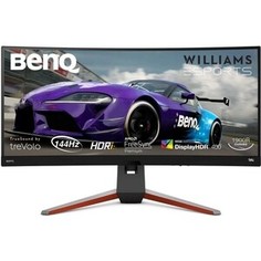 Монитор BenQ 34 EX3415R черный IPS LED 1ms 21:9 HDMI M/M HAS Pivot 400cd 178гр/178гр 3440x1440 DP (1440p) USB 8.5кг (9H.LK2LJ.TBE)
