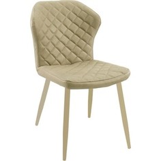 Стул Дик DikLine 239 кож/зам beige, ножки beige