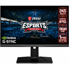 Монитор MSI Oculux NXG253R 24.5 (1920x1080 (матовый)) Flat/Rapid IPS/360Hz/1ms/HDMI/DP/USB/7.47kg (9S6-3BB07T-012)