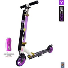 Самокат 2-х колесный Y-Scoo RT CITY 145 Hong Kong purple+kiwi
