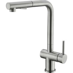 Смеситель для кухни BelBagno выдвижной излив, сатин (BB-LAM35-IN)
