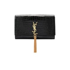 Сумка Monogram с тиснением под крокодила Saint Laurent