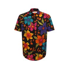 Хлопковая рубашка Saint Laurent