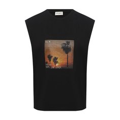 Хлопковая футболка Saint Laurent