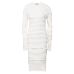 Платье из смеси хлопка и шерсти Acne Studios