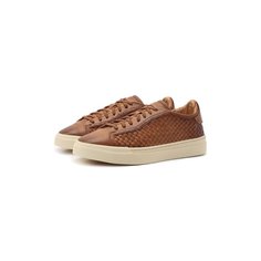 Кожаные кеды Santoni