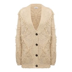 Кардиган из шелка и льна Brunello Cucinelli