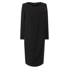 Платье из смеси вискозы и шелка Giorgio Armani