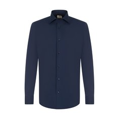 Хлопковая сорочка с воротником кент Luigi Borrelli