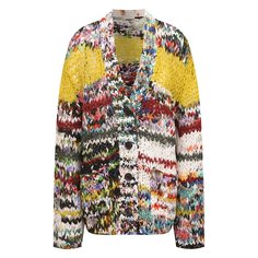 Кардиган из хлопка и шелка Dries Van Noten