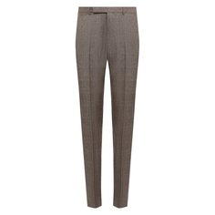 Брюки из шерсти и льна Ermenegildo Zegna
