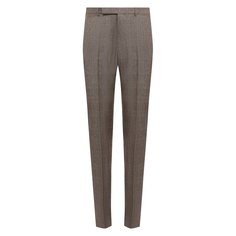 Брюки из шерсти и льна Ermenegildo Zegna