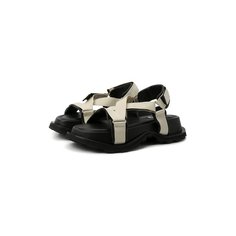 Комбинированные сандалии Jil Sander