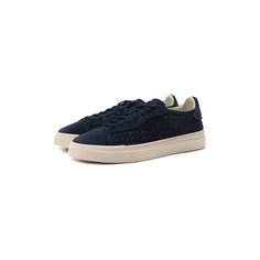 Замшевые кеды Santoni