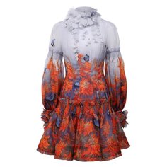 Платье изо льна и вискозы Zimmermann