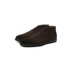 Замшевые ботинки Santoni