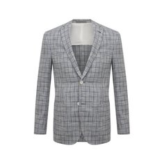 Пиджак из хлопка и льна Corneliani