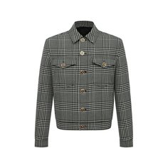 Куртка из шерсти и вискозы Versace