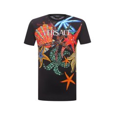 Хлопковая футболка Versace