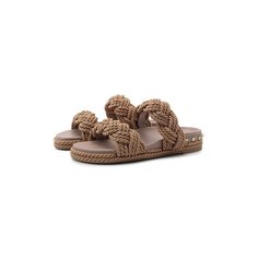 Текстильные шлепанцы Rockstud Torchon Valentino