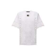 Футболка из хлопка и вискозы Dolce & Gabbana