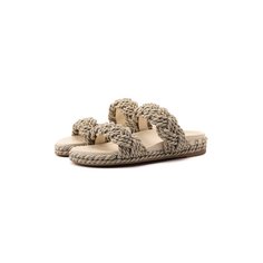 Текстильные шлепанцы Rockstud Torchon Valentino
