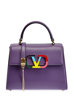 Яркая сумка VSLING из телячьей кожи с логотипом VLogo Signature Valentino