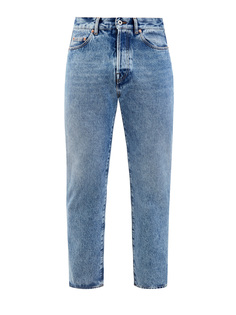 Прямые джинсы из выбеленного денима с эмблемой VLogo Valentino
