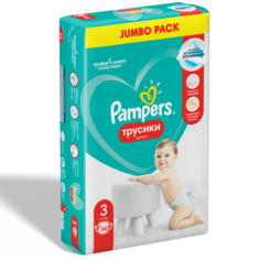 Подгузники-трусики Pampers Pants 3 (6-11 кг), 60 шт.