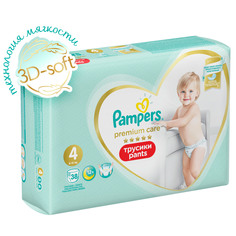 Трусики Pampers Premium Care 4 (9-15 кг) 38 шт.